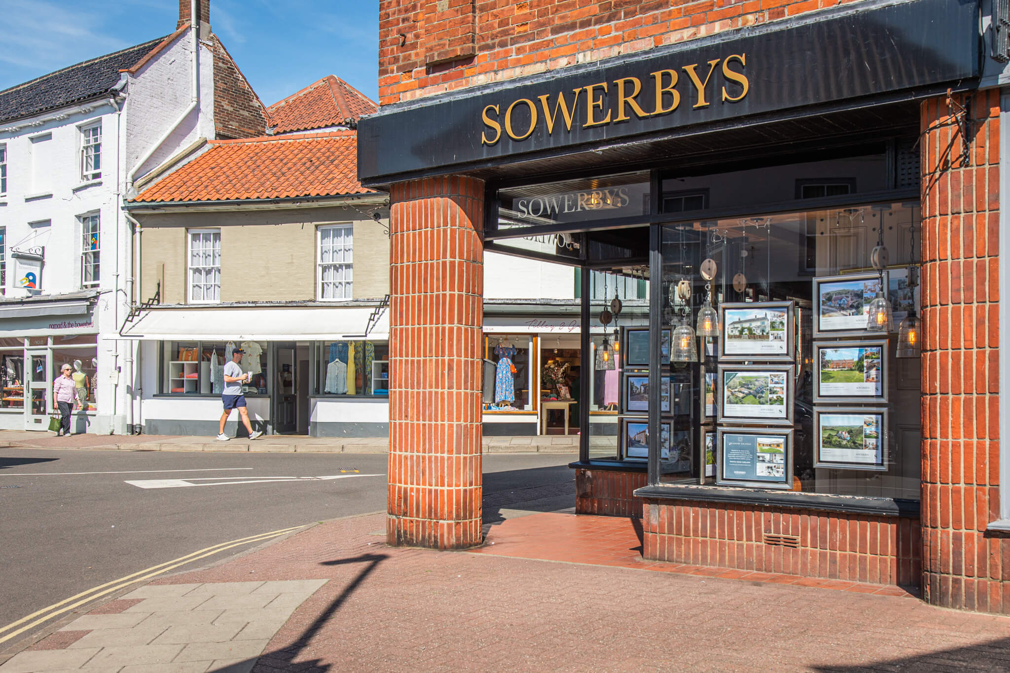 Sowerbys estate agents office, 1 Market Place, Holt